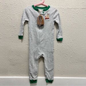 Rabbit + Bear My First Christmas Organic Cotton Pajamas New 18 Months